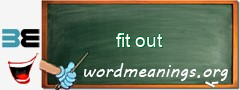 WordMeaning blackboard for fit out
